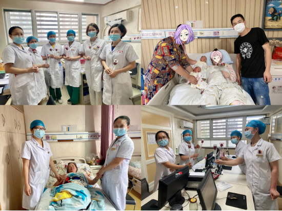 暖心！武漢仁愛醫院情人節送花送祝福